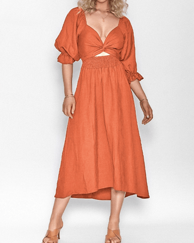Tana | Robe française avec manches à volants