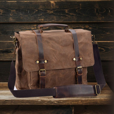 Sac Messenger en Toile & Cuir | BRUGES