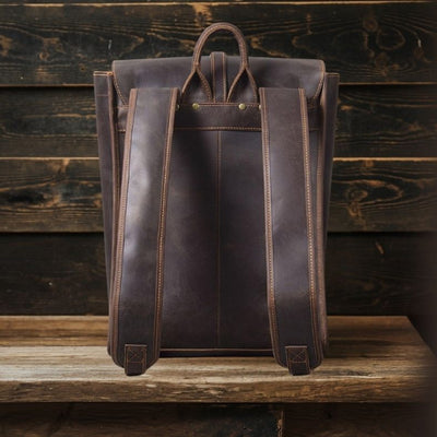 Sac à dos en cuir d'affaires | LUGANO