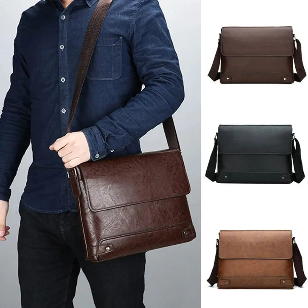 Bradford | Sac à bandoulière en cuir PU tout-en-un pour hommes - Hommes d'affaires