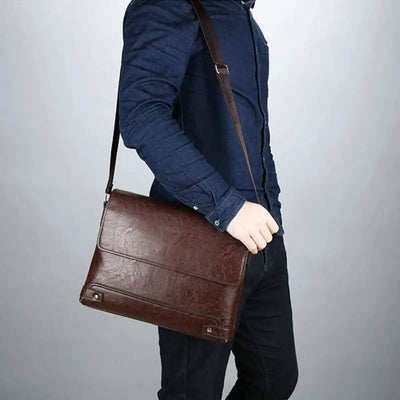 Bradford | Sac à bandoulière en cuir PU tout-en-un pour hommes - Hommes d'affaires