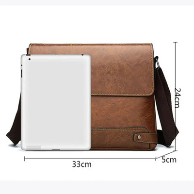 Bradford | Sac à bandoulière en cuir PU tout-en-un pour hommes - Hommes d'affaires