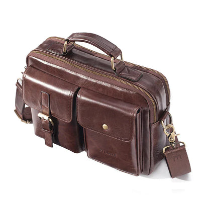 Cullen | Sac Messenger en Cuir Véritable pour Hommes