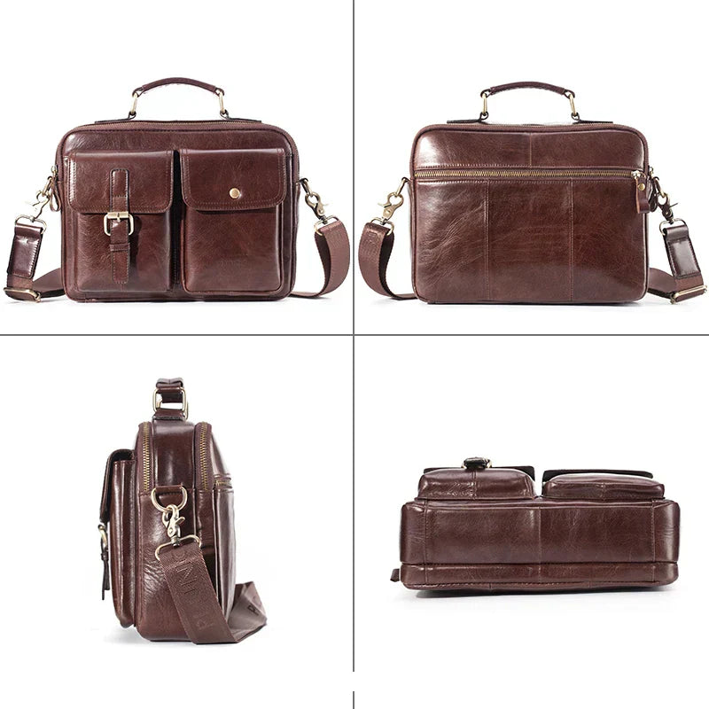 Cullen | Sac Messenger en Cuir Véritable pour Hommes