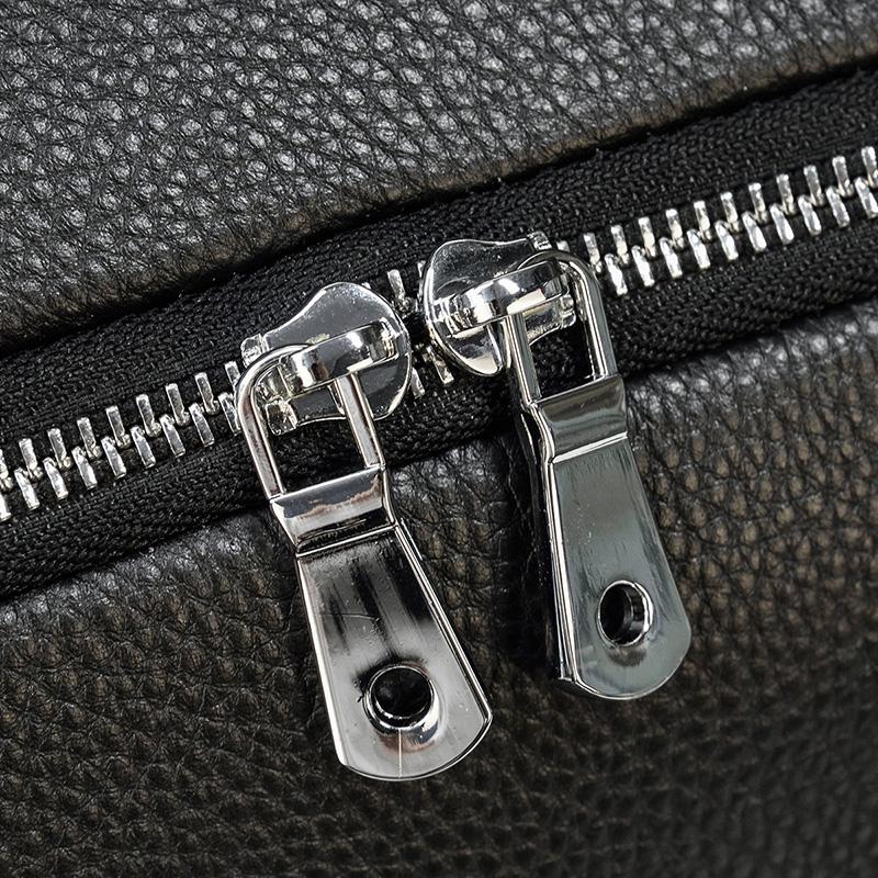 Sac de Voyage en Cuir Noir | CHARLEROI