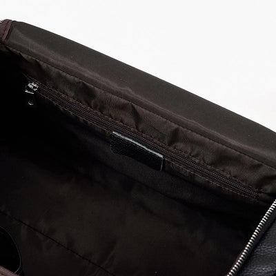 Sac de Voyage en Cuir Noir | CHARLEROI