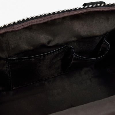 Sac de Voyage en Cuir Noir | CHARLEROI