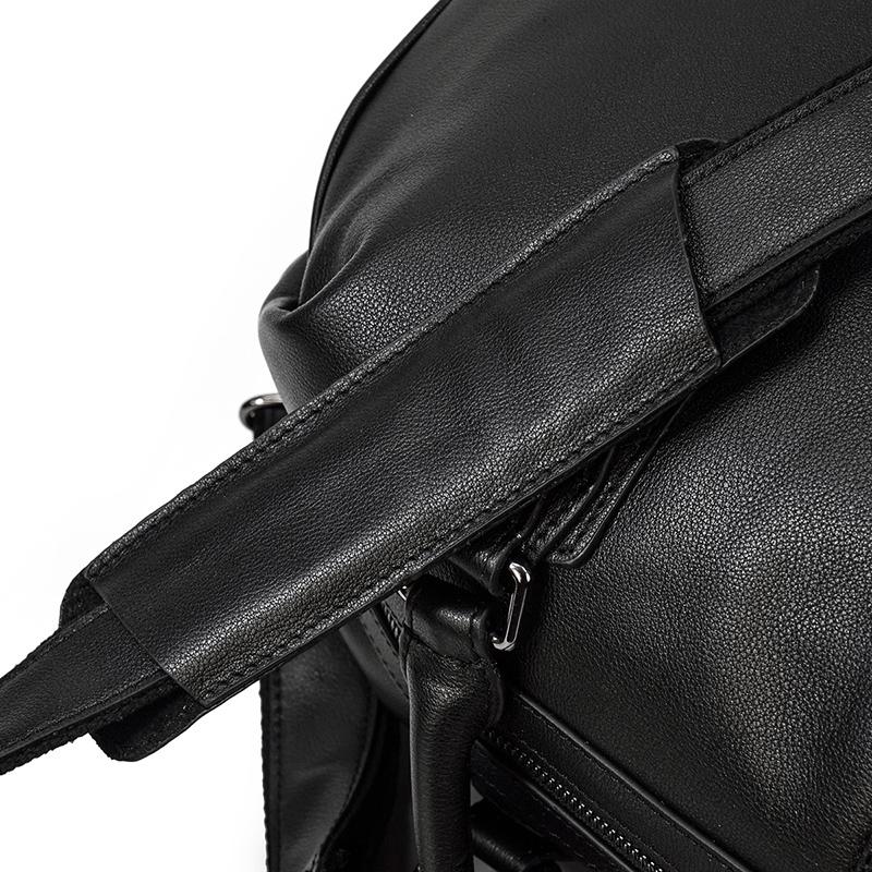 Sac de Voyage en Cuir Noir | AALBORG