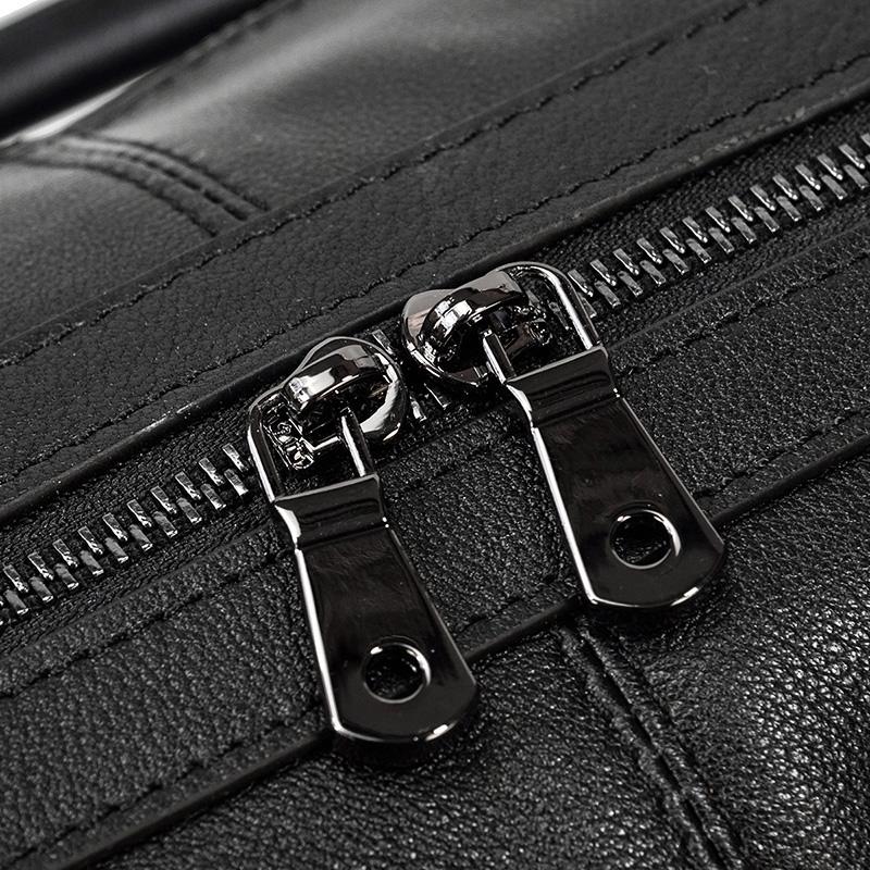 Sac de Voyage en Cuir Noir | AALBORG
