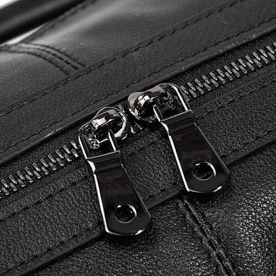 Sac de Voyage en Cuir Noir | AALBORG