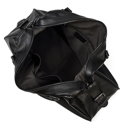 Sac de Voyage en Cuir Noir | AALBORG