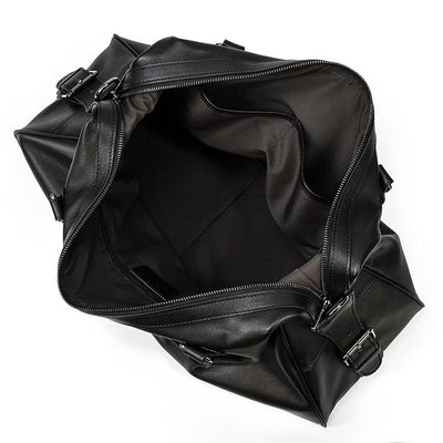 Sac de Voyage en Cuir Noir | AALBORG