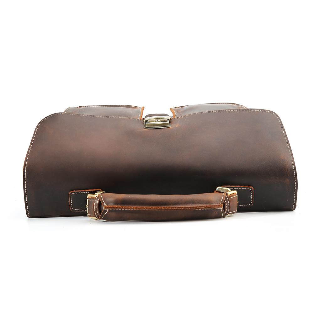 Sac à Bandoulière en Cuir Marron | COLMAR