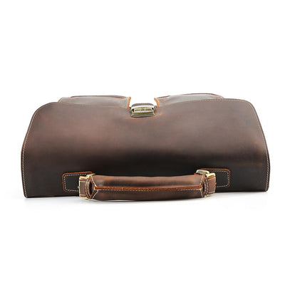 Sac à Bandoulière en Cuir Marron | COLMAR