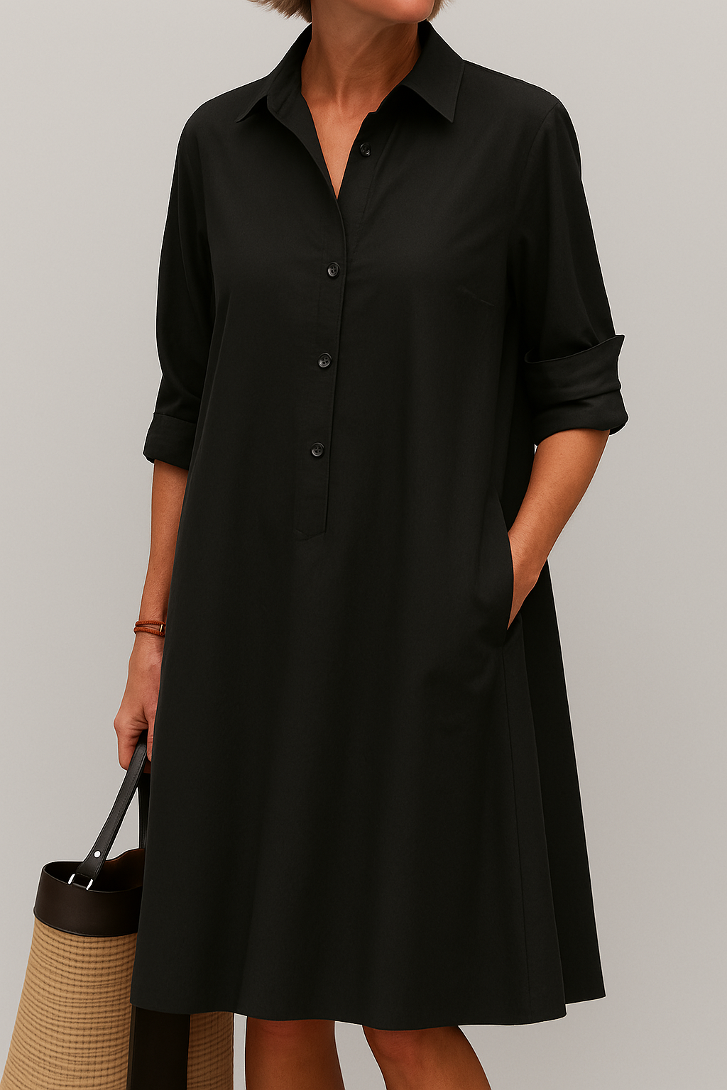 Daisy - Robe chemise à boutons
