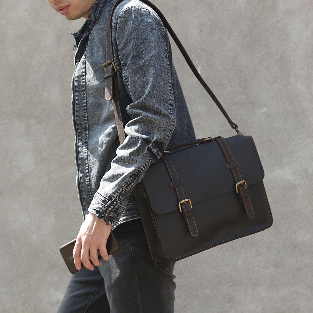 Sac de Messager en Cuir | NAMUR