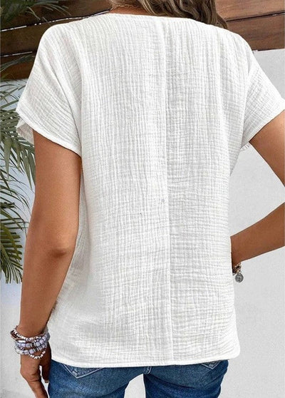 Anthousa™ | Blouse avec Col et Boutons