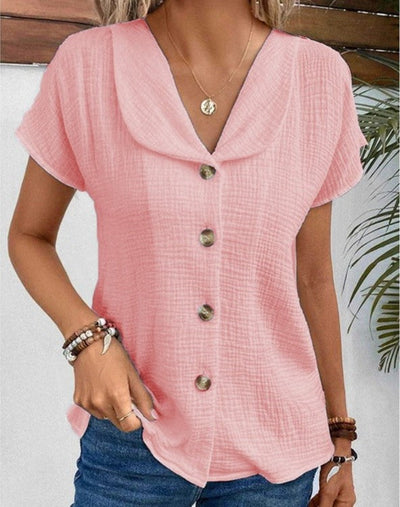 Anthousa™ | Blouse avec Col et Boutons