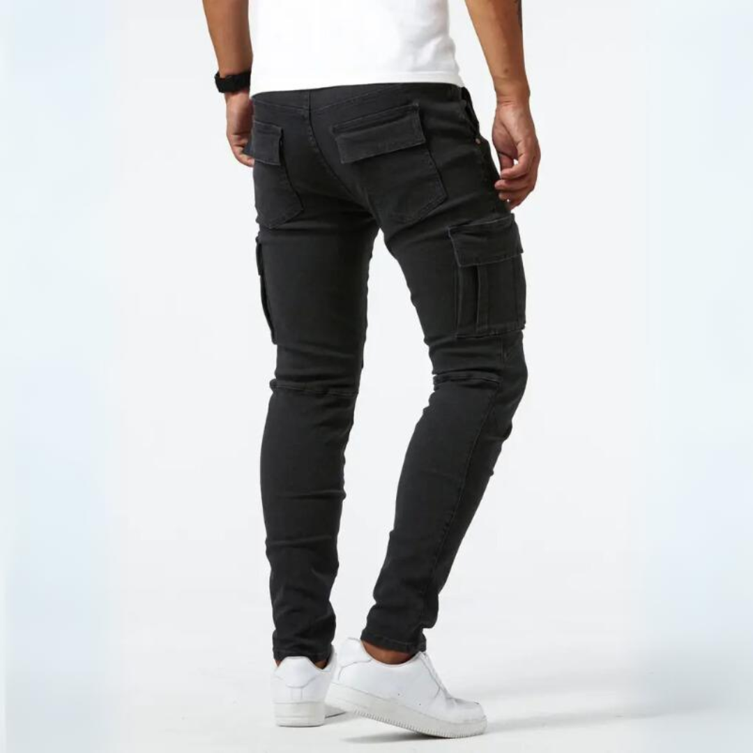Pierre - Pantalon Cargo en Tissu Extensible