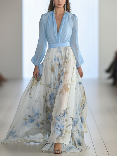 Dolores - Longue Robe à Motif Floral