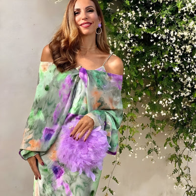 Beda™ - Robe avec châle amovible