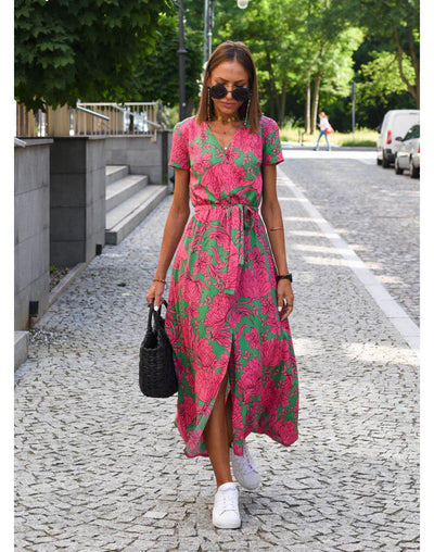 Suzanne - Élégante robe à décolleté en V