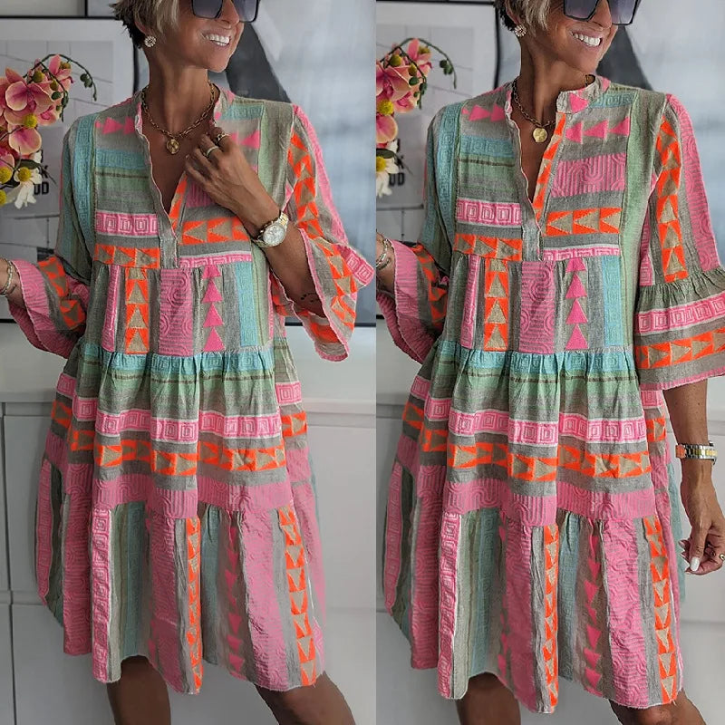Kiki | Élégante robe midi de printemps (Presque épuisée)