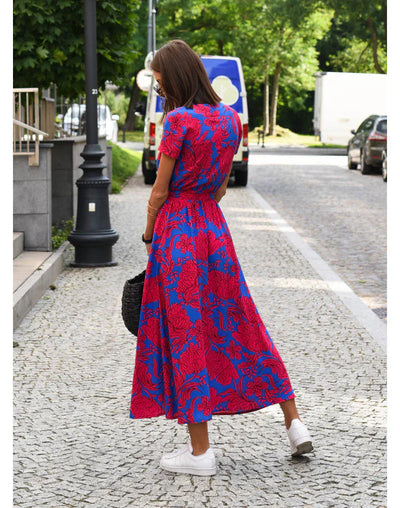 Suzanne - Élégante robe à décolleté en V