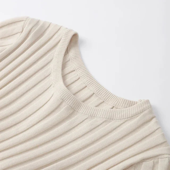 Edithe™ - Robe rayée élégante