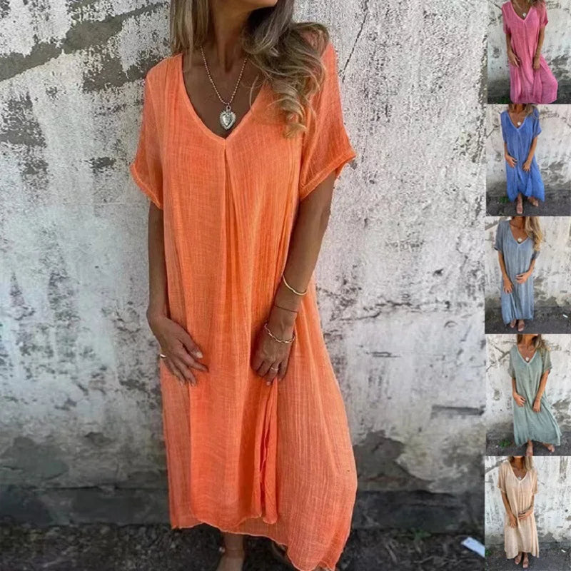 Gina™ | Robe d'été ample à décolleté en V