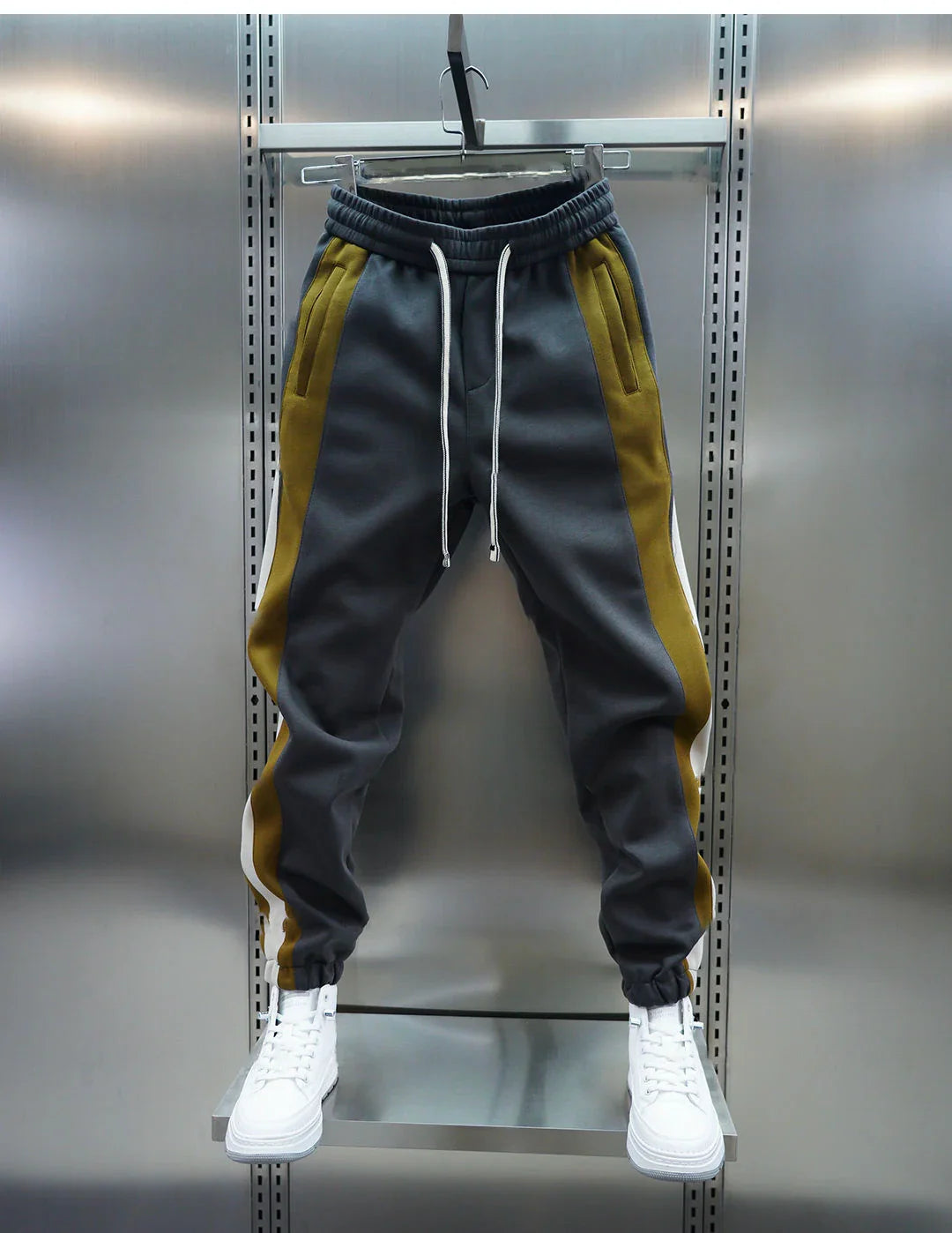 Laurent™ | Pantalon Chic à Rayures Contrastées