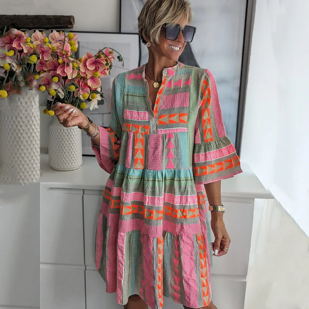 Kiki | Élégante robe midi de printemps (Presque épuisée)