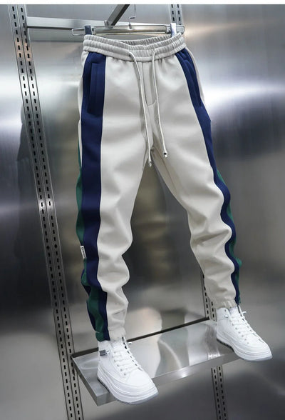 Laurent™ | Pantalon Chic à Rayures Contrastées
