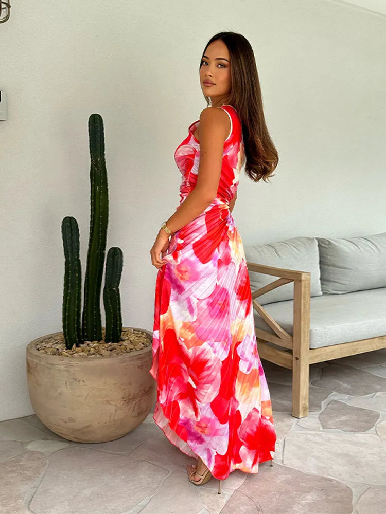 Katie | Robe d'été plissée (Presque épuisée)