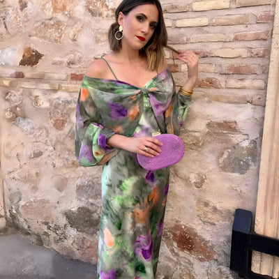 Beda™ - Robe avec châle amovible