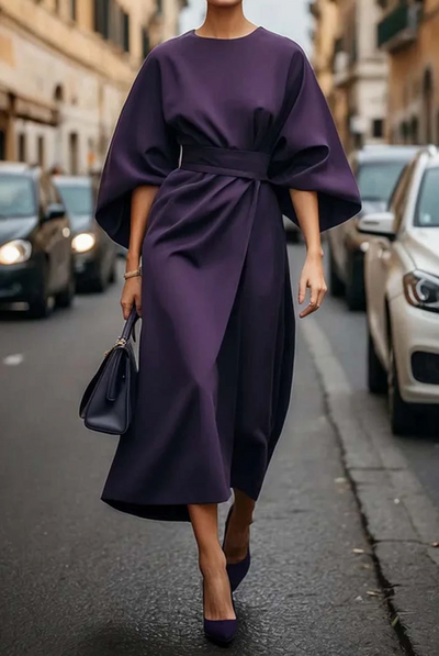 Louise™ | Robe de soirée maxi avec ceinture