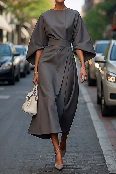 Louise™ | Robe de soirée maxi avec ceinture
