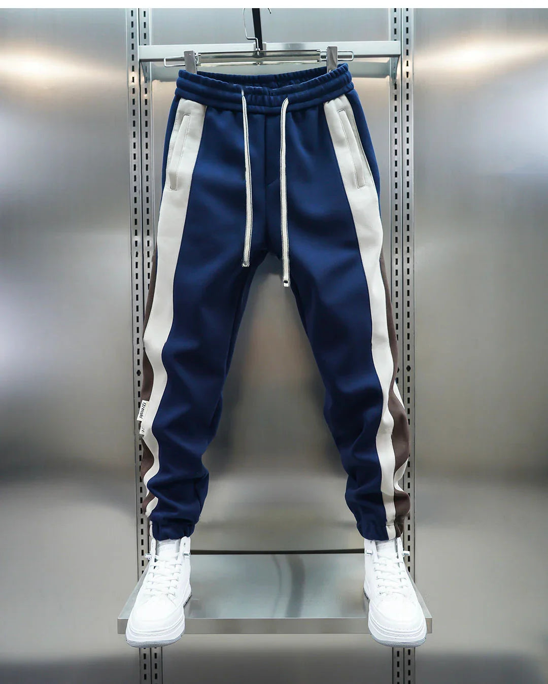 Laurent™ | Pantalon Chic à Rayures Contrastées