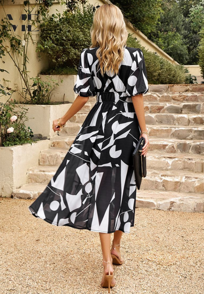 Danielle | Robe de luxe mi-longue intemporelle (Presque épuisée)