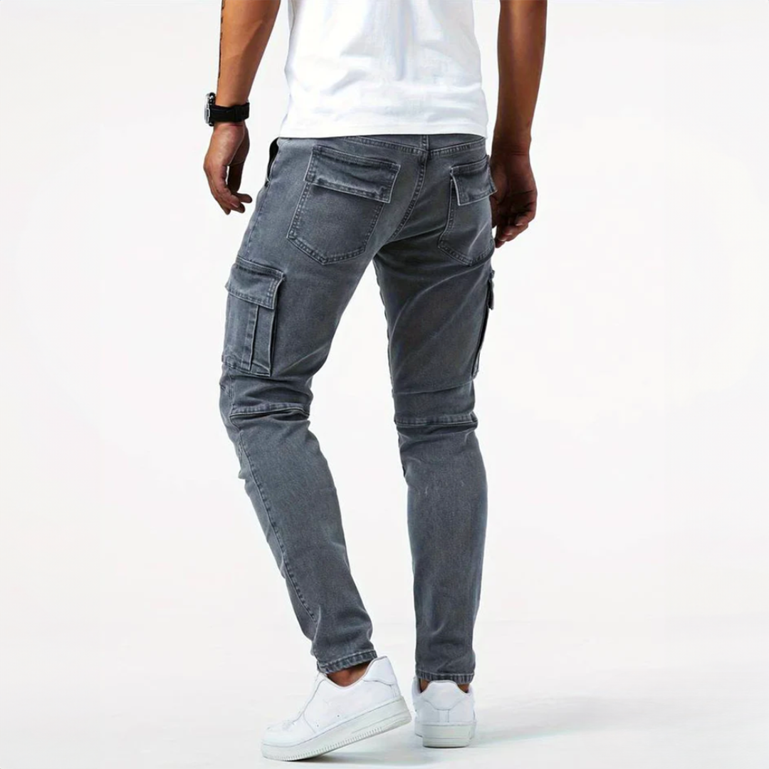 Pierre - Pantalon Cargo en Tissu Extensible