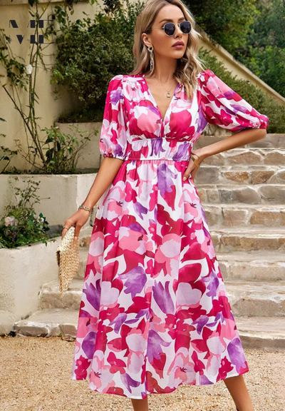 Danielle | Robe de luxe mi-longue intemporelle (Presque épuisée)