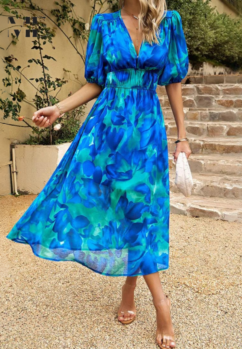 Danielle | Robe de luxe mi-longue intemporelle (Presque épuisée)