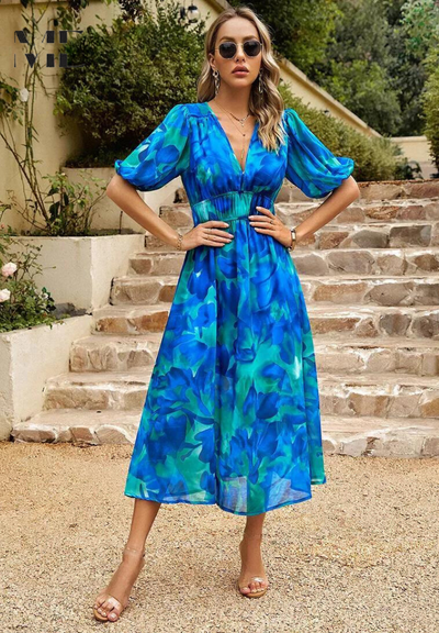 Danielle | Robe de luxe mi-longue intemporelle (Presque épuisée)