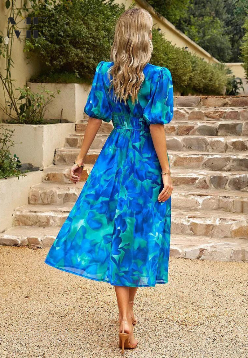 Danielle | Robe de luxe mi-longue intemporelle (Presque épuisée)