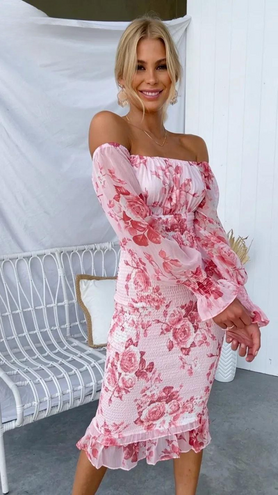 Kendall | Robe Midi Luxe (Presque épuisée)