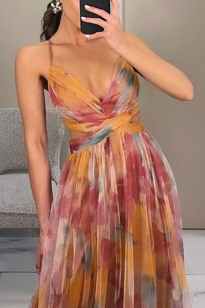 Vaëlia™ | Magnifique maxi-robe à imprimé floral