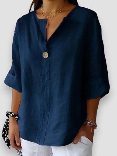 Tessa - Blouse Décontractée à Col en V