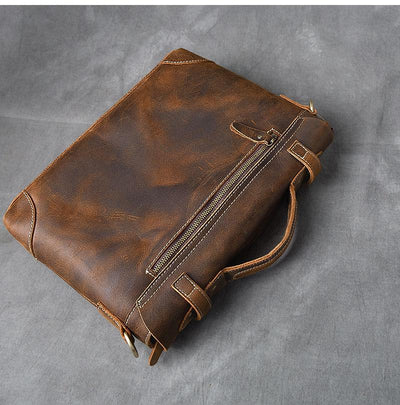 Sac à main en cuir marron | YPRES