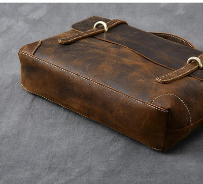 Sac à main en cuir marron | YPRES