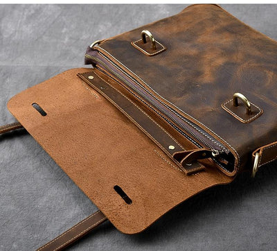 Sac à main en cuir marron | YPRES